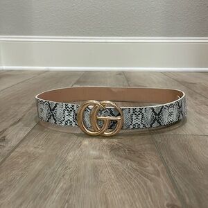 Snakeskin belt